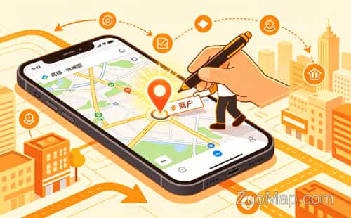 手机地图上的公司标注:城市商业脉搏如何精确跳动到每个角落?